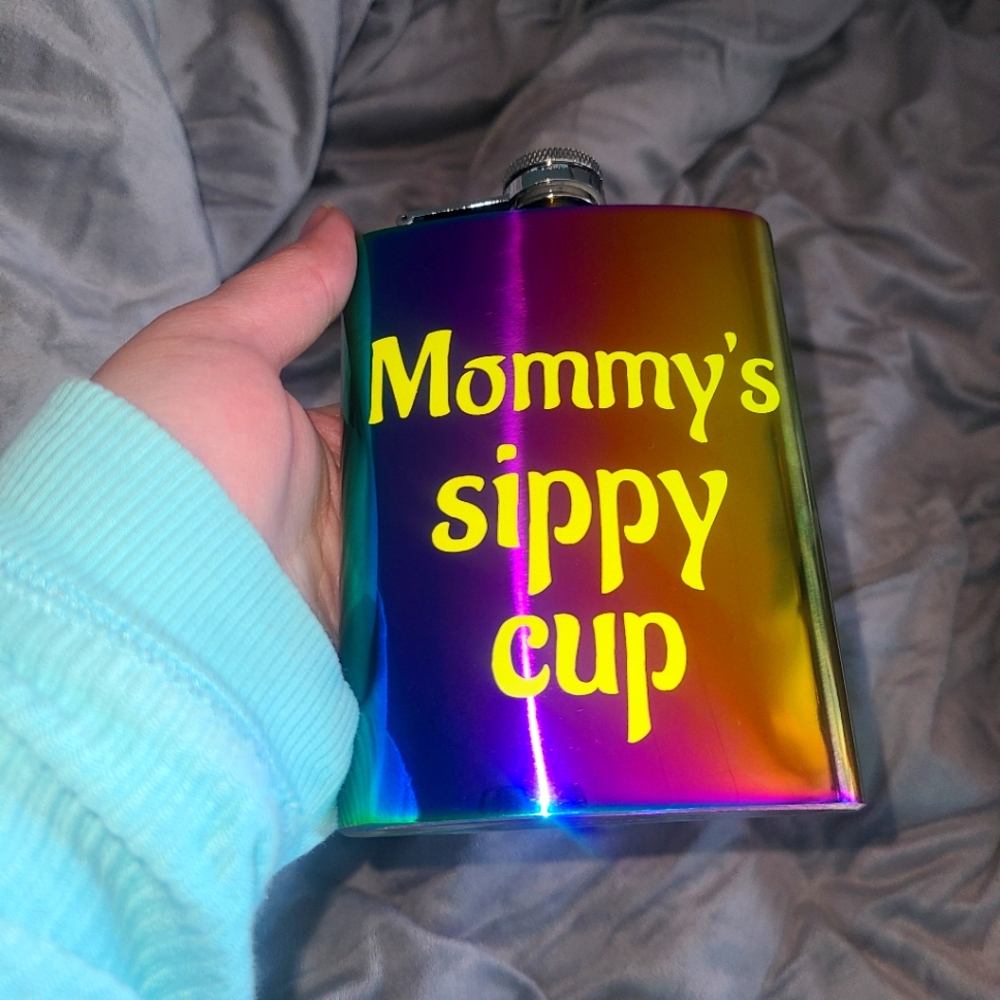 Mom Sippy Cup Flask